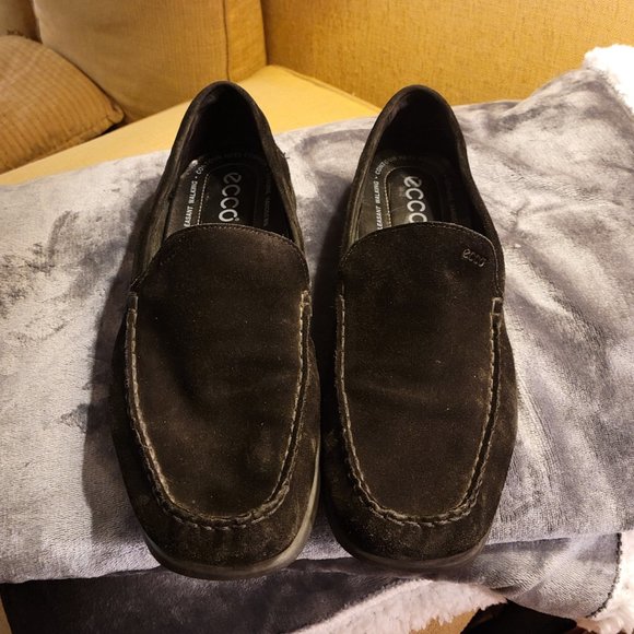 Men\'s ECCO black suede loafers - size 13 main image 15